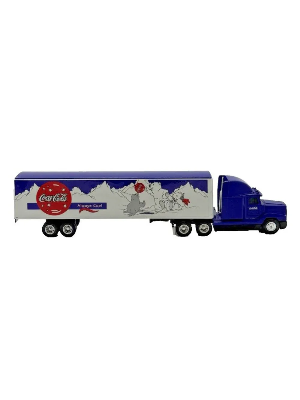Coca-Cola 1998 Always Cool Bears Collectible 1/64 Scale Tractor Trailer Die Cast